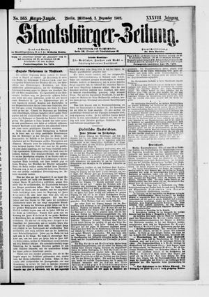 Staatsbürger-Zeitung on Dec 3, 1902