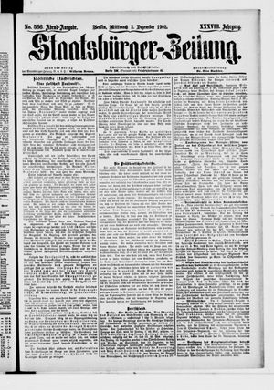 Staatsbürger-Zeitung on Dec 3, 1902