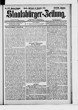 Staatsbürger-Zeitung vom 10.12.1902