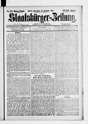 Staatsbürger-Zeitung vom 20.12.1902