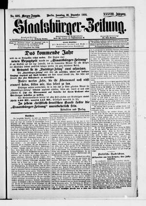 Staatsbürger-Zeitung vom 28.12.1902