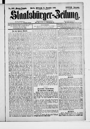 Staatsbürger-Zeitung vom 31.12.1902