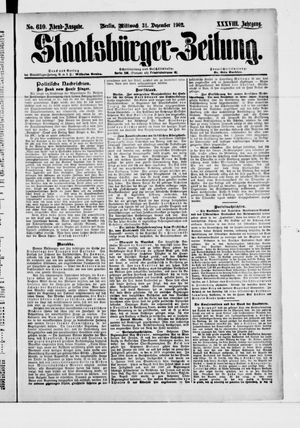Staatsbürger-Zeitung on Dec 31, 1902