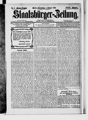 Staatsbürger-Zeitung on Jan 1, 1903