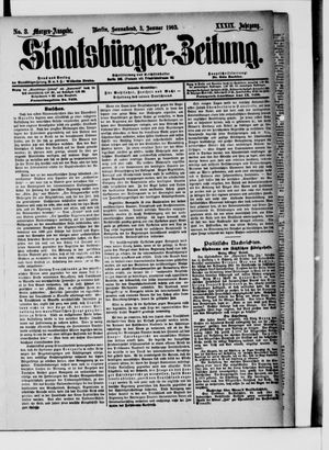 Staatsbürger-Zeitung vom 03.01.1903