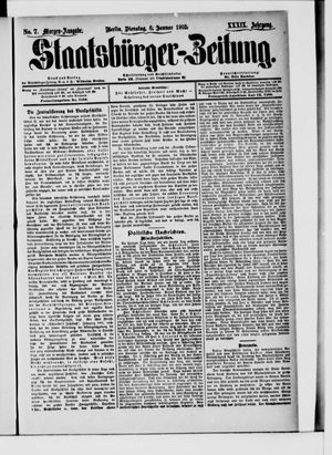 Staatsbürger-Zeitung on Jan 6, 1903