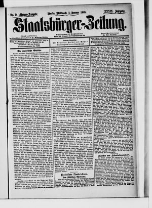 Staatsbürger-Zeitung on Jan 7, 1903