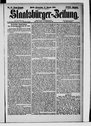 Staatsbürger-Zeitung vom 15.01.1903