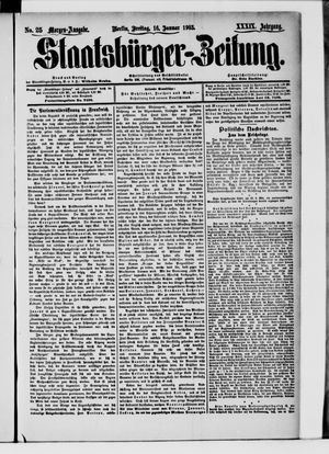 Staatsbürger-Zeitung on Jan 16, 1903