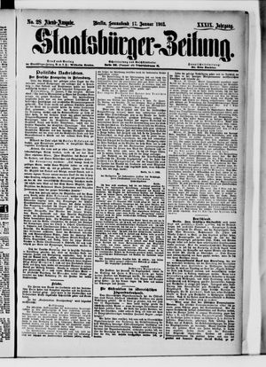 Staatsbürger-Zeitung vom 17.01.1903
