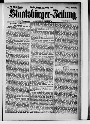 Staatsbürger-Zeitung on Jan 19, 1903