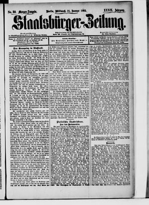 Staatsbürger-Zeitung vom 21.01.1903