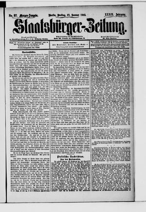 Staatsbürger-Zeitung on Jan 23, 1903