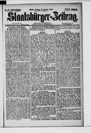 Staatsbürger-Zeitung on Jan 23, 1903
