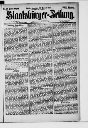 Staatsbürger-Zeitung vom 24.01.1903