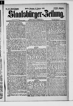 Staatsbürger-Zeitung on Jan 27, 1903