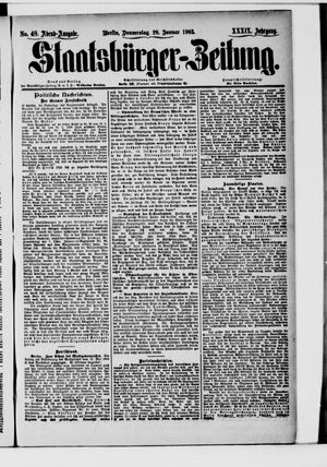 Staatsbürger-Zeitung on Jan 29, 1903