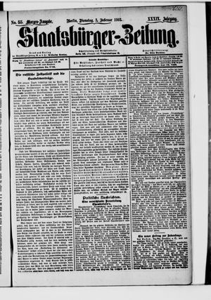 Staatsbürger-Zeitung vom 03.02.1903