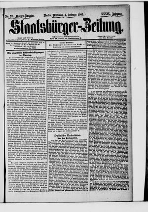 Staatsbürger-Zeitung on Feb 4, 1903