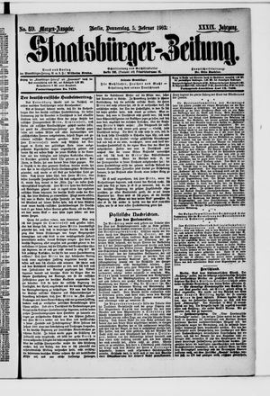 Staatsbürger-Zeitung vom 05.02.1903