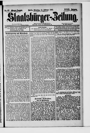 Staatsbürger-Zeitung vom 10.02.1903
