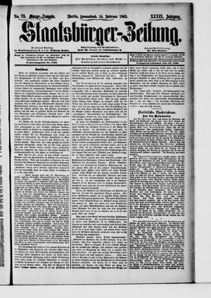 Staatsbürger-Zeitung on Feb 14, 1903