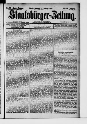 Staatsbürger-Zeitung on Feb 15, 1903