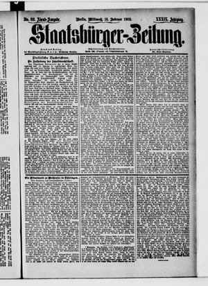 Staatsbürger-Zeitung on Feb 18, 1903