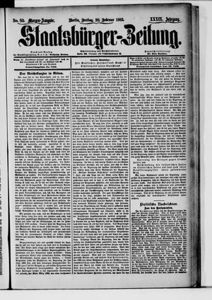 Staatsbürger-Zeitung vom 20.02.1903