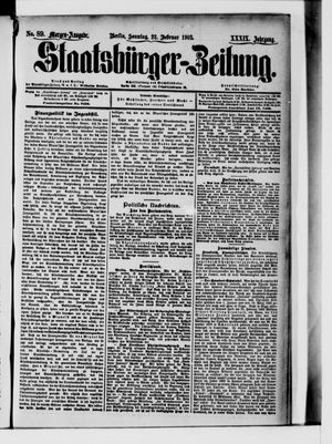 Staatsbürger-Zeitung vom 22.02.1903