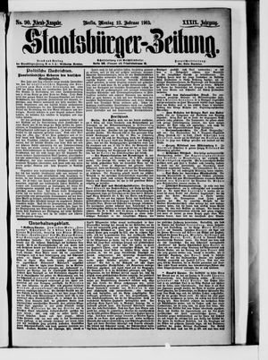 Staatsbürger-Zeitung on Feb 23, 1903
