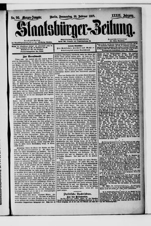 Staatsbürger-Zeitung on Feb 26, 1903