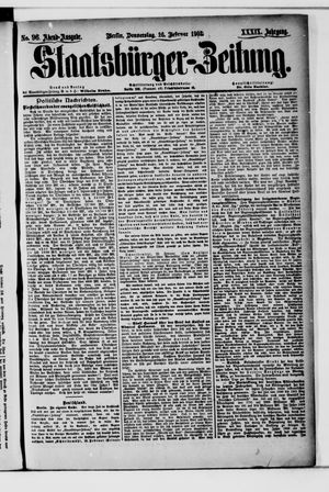 Staatsbürger-Zeitung on Feb 26, 1903