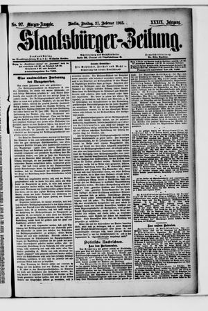 Staatsbürger-Zeitung vom 27.02.1903