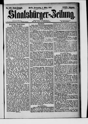 Staatsbürger-Zeitung on Mar 5, 1903