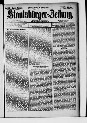 Staatsbürger-Zeitung on Mar 6, 1903