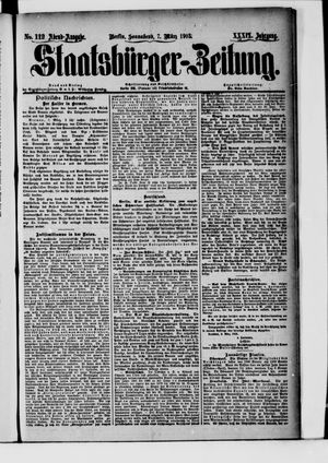 Staatsbürger-Zeitung vom 07.03.1903