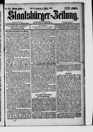 Staatsbürger-Zeitung on Mar 8, 1903
