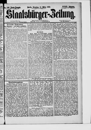 Staatsbürger-Zeitung on Mar 10, 1903