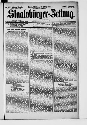 Staatsbürger-Zeitung vom 11.03.1903