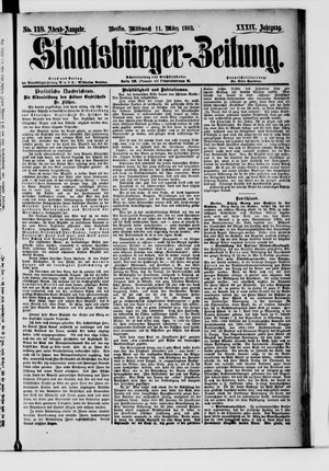 Staatsbürger-Zeitung vom 11.03.1903