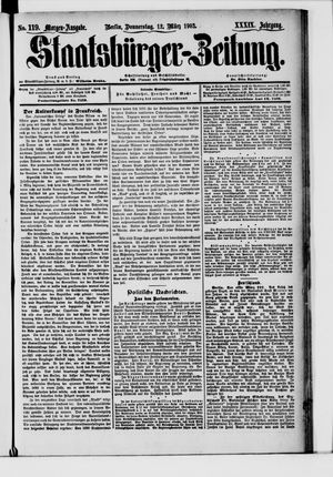 Staatsbürger-Zeitung on Mar 12, 1903