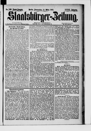 Staatsbürger-Zeitung vom 12.03.1903