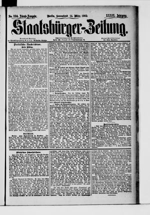 Staatsbürger-Zeitung on Mar 14, 1903