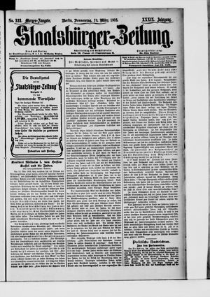 Staatsbürger-Zeitung on Mar 19, 1903