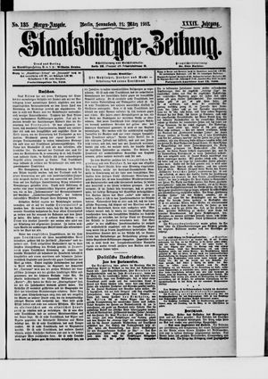 Staatsbürger-Zeitung vom 21.03.1903
