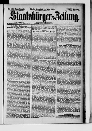 Staatsbürger-Zeitung vom 21.03.1903