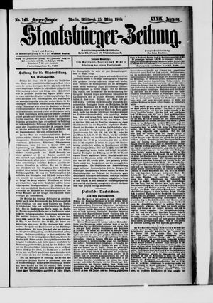 Staatsbürger-Zeitung vom 25.03.1903