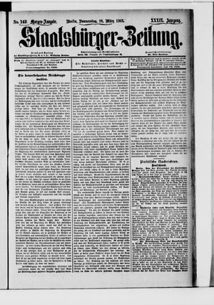 Staatsbürger-Zeitung on Mar 26, 1903