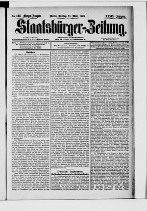 Staatsbürger-Zeitung on Mar 27, 1903